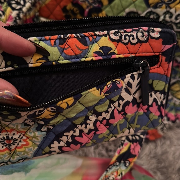 Vera Bradley computer tote and matching wallet - Picture 11 of 13